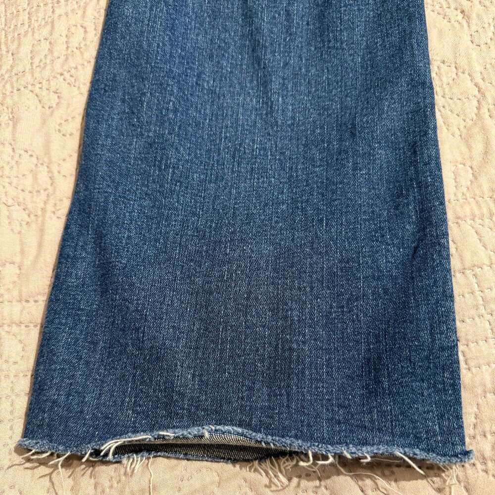 Lawman Women's Vintage Denim button & zip front straight leg jeans, size 3/4 - Picture 10 of 11